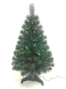 X'mas グリーンカラー クリスタルファイバーツリーライト マテル脚付き - 20