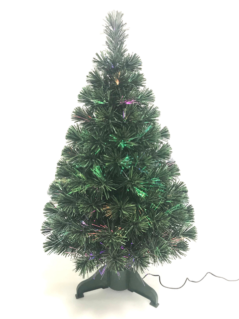 X'mas グリーンカラー クリスタルファイバーツリーライト マテル脚付き - 20