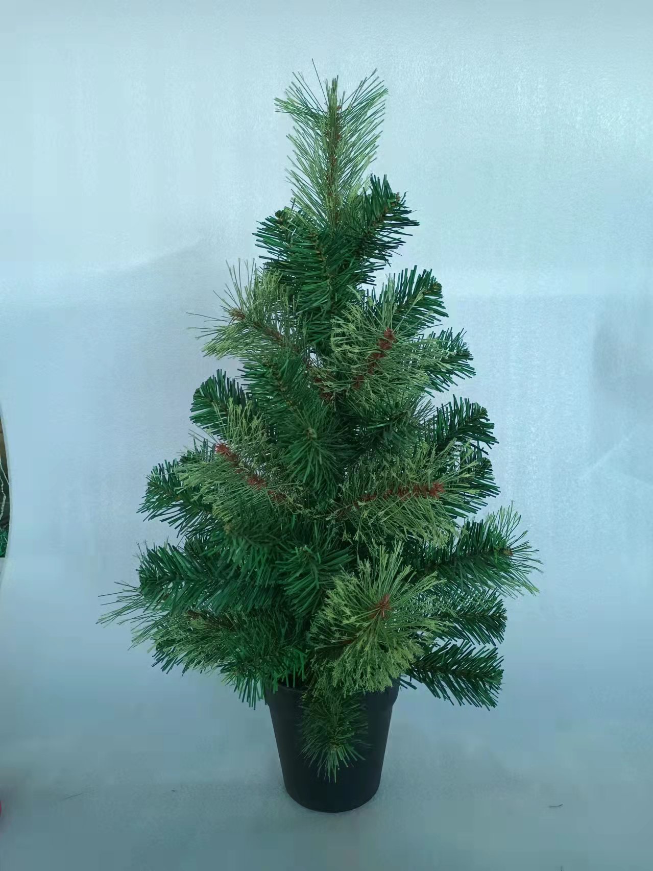 X'mas グリーン ミニツリー 洗面器付き - 37