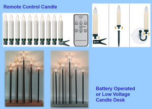 電子リモコンキャンドル電池式低電圧キャンドルデスクライト - 2