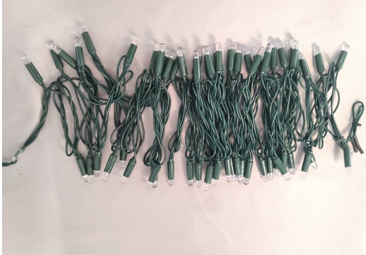 色を変えるエポキシに覆われたフルフラッシュLED文字列ライト-F7コンベックス60球根設計 