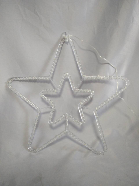 柔軟な銅線を備えた星型60ライト温かい白いLEDストリングライト - 透明な8モードUSBコネクタ、お祝い/装飾照明に最適