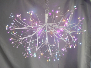 新しいデュアル使用チェリーブロッサムLEDライト - 高さ40cmハング可能または鉢植えのデザインデリケートなサクラの花のための汎用性の高いもの