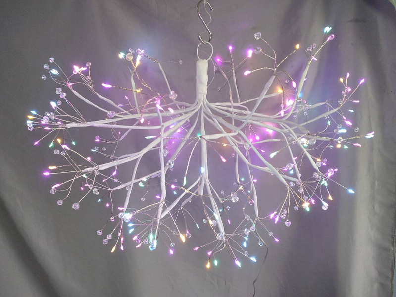 新しいデュアル使用チェリーブロッサムLEDライト - 高さ40cmハング可能または鉢植えのデザインデリケートなサクラの花のための汎用性の高いもの