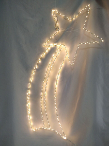 80cmの鉄のフレームMeteor LEDライト-360温かい白い銅線のライトが包み込まれ、魅惑的な屋内/屋外の流星シャワー照明のために