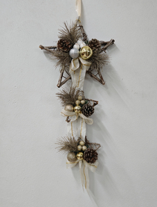 Gifts GoldenのためのPinecone Star Ornament 