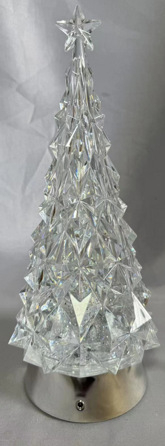 ダイヤモンドツリーランプ電気めっきシルバーショートベースクールホワイトライト