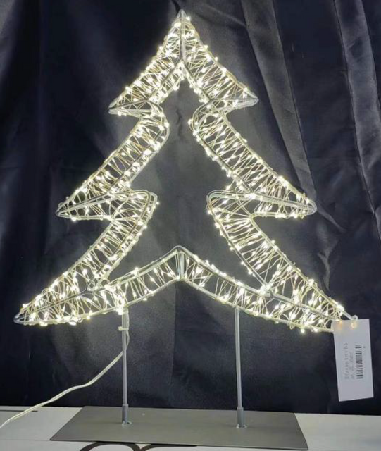 3D スター / ツリー (金属ベース付き)