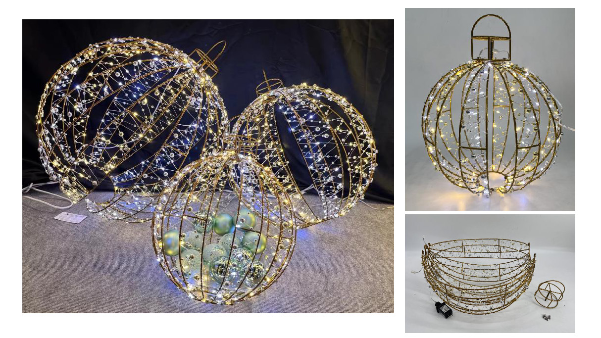 LEDライト鉄球ケージ/メガスター/メタルツリー