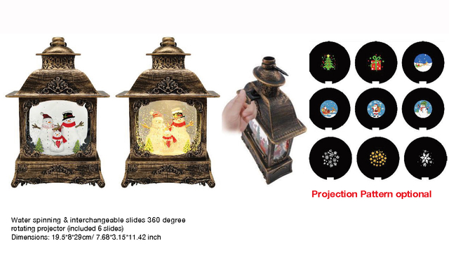 アクリル水回し&付け替え式スライド360度 スノーマンファミリー SR-3