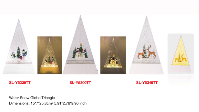 アクリルウォータースノードーム 三角雪だるま/トナカイ SR-115