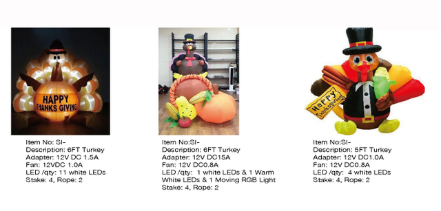 トルコのインフレータブル LED ライト