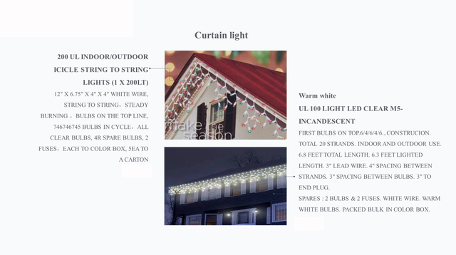 F5 LED カーテンストリングライト2