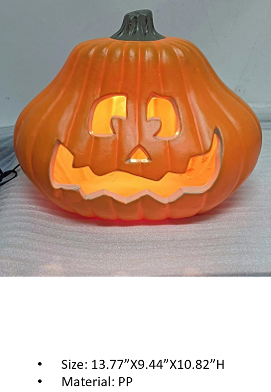 PPオレンジ色パンプキンモデルライト