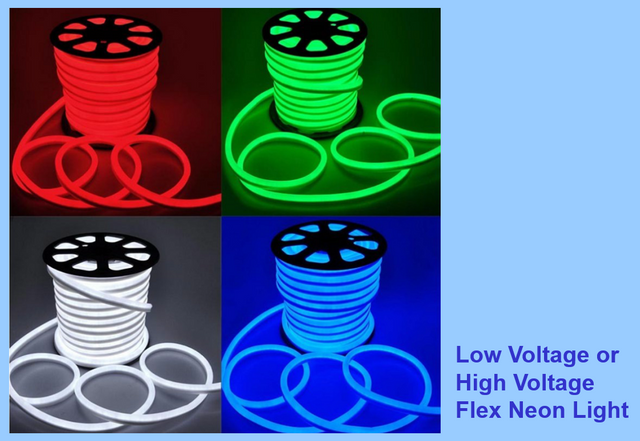 低電圧または高電圧フレックスネオンライト