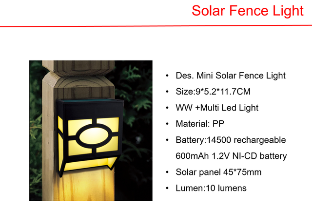ソーラーLEDガーデンステーク&ミニソーラーフェンスライト