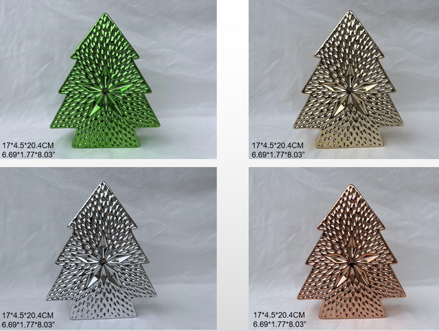 左手に星を持つ磁器の小さなサンタクロース - 5