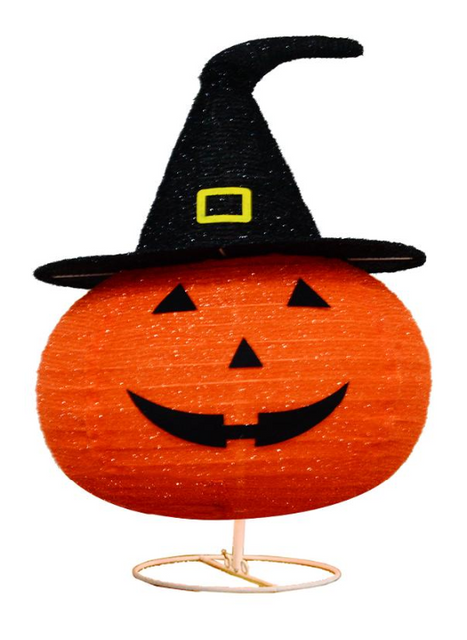 布で包まれたパンプキンの折りたたみ式ライト