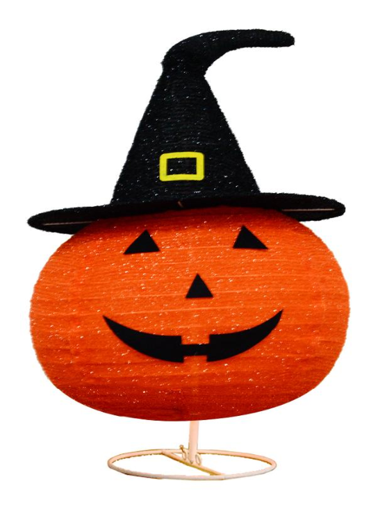 布で包まれたパンプキンの折りたたみ式ライト