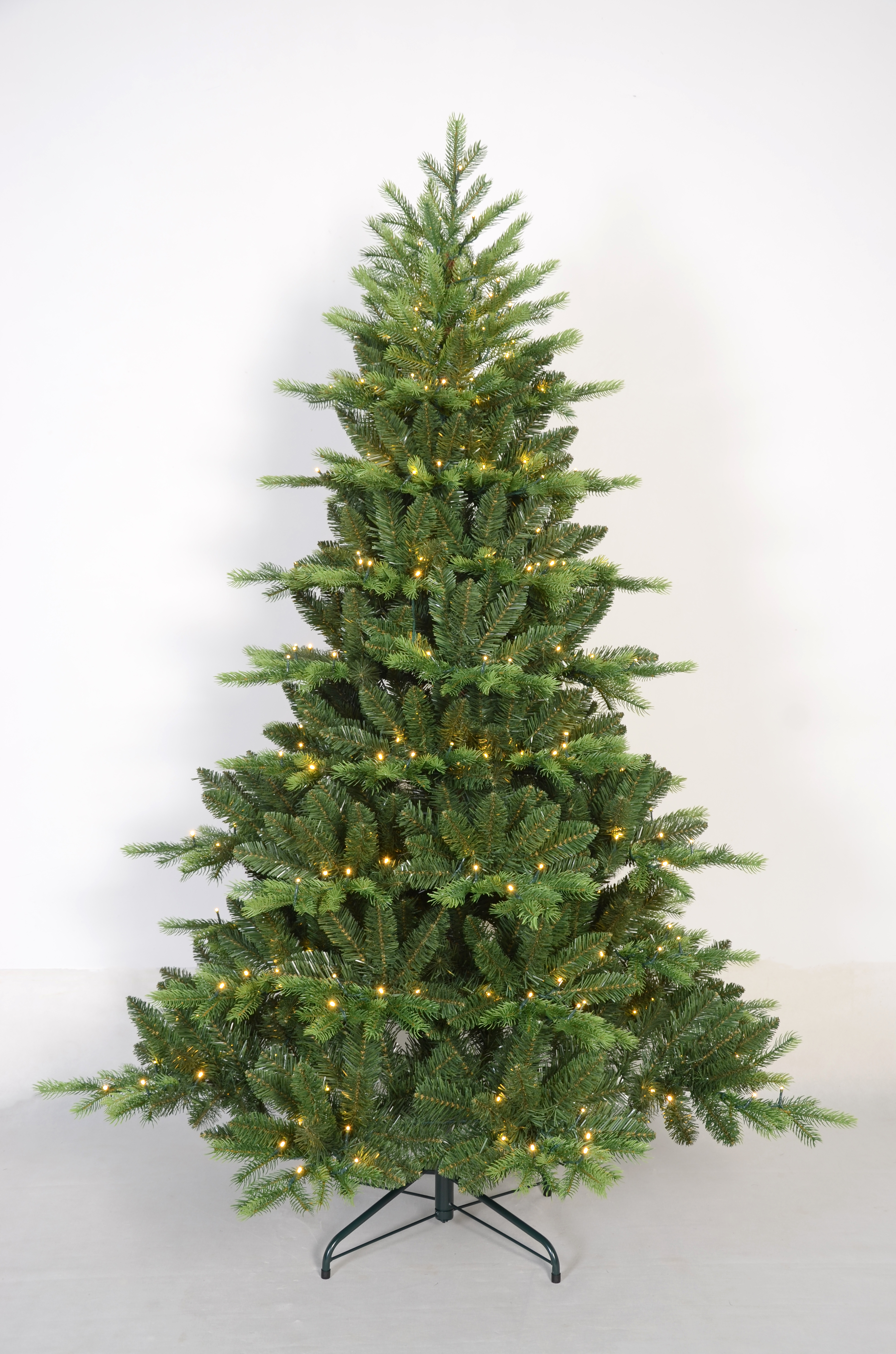 X'mas グリーンカラー 普通のクリスマスツリー ライト 金属脚付き - 30