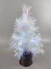 X'mas ホワイトカラーのクリスタルファイバーツリー、丸い鉢付き - 7