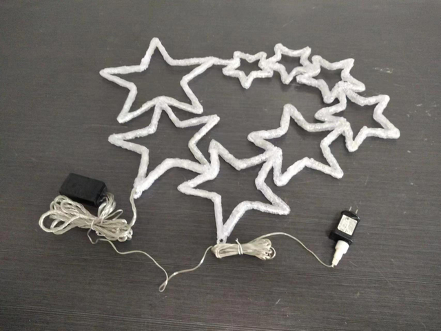 128個の白いLEDライトと8機能コントローラーを備えた8個のPCSをブラシをかけました