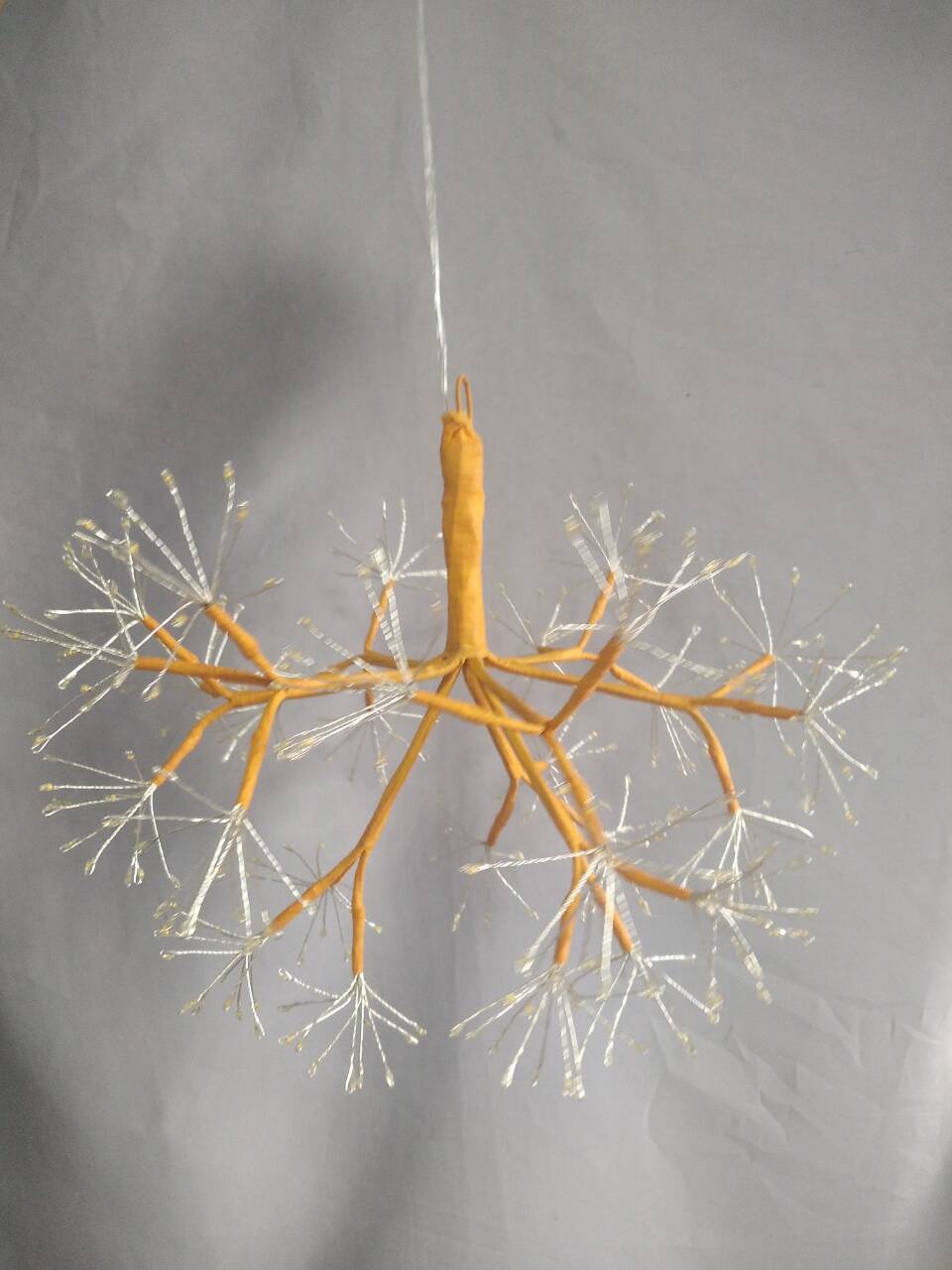 タンジェリンオレンジ色の枝、パーティー/イベントのためのお祝いの装飾ランプ/屋内雰囲気のある花火光のライト（直径30cmのスパークラーヘッドデザイン）