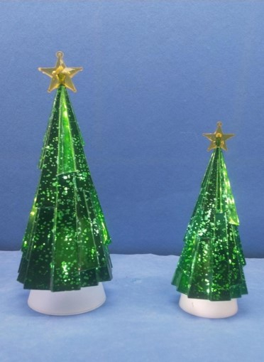 星付きアクリルグリーンクリスマスツリー