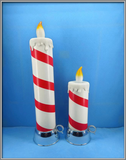 アクリル製の赤いキャンドルライト