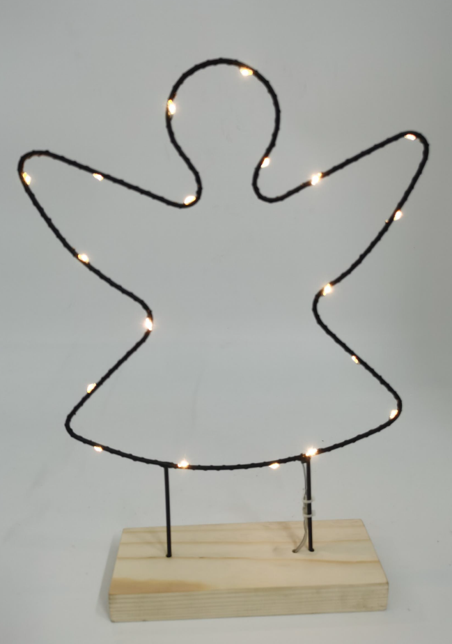 金属フレームと木製ベース