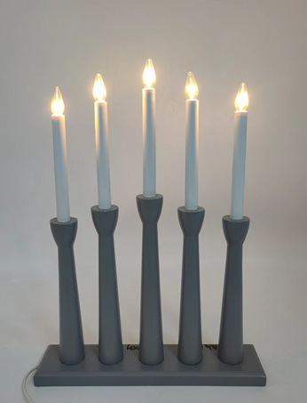 5 LED 木製キャンドルブリッジライト 3