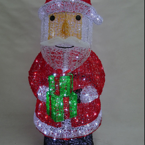 PS 3D サンタ クリスタル ライト 