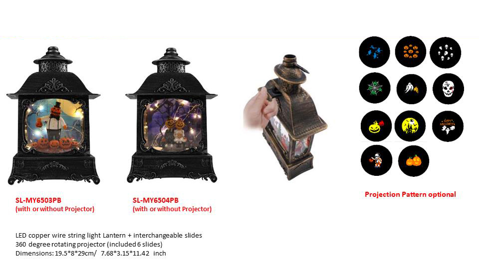 LED銅線ストリングライト ランタン + 交換可能なスライド
