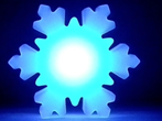 PEブローモールド雪の結晶デコレーションライト 