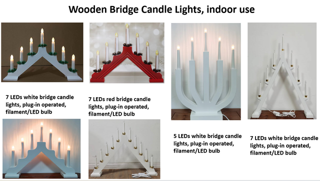 木製ブリッジキャンドルライト