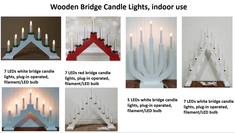 木製ブリッジキャンドルライト