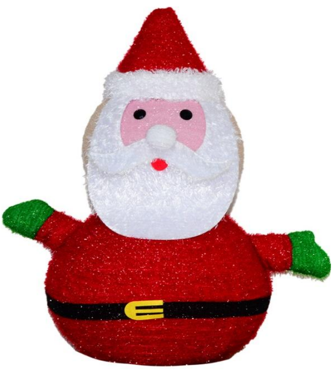 布で包まれたサンタの折りたたみ式ライト