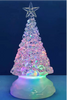アクリル透明クリスマスツリーRGBライト
