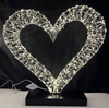3D ハート、木製ベース 600LED