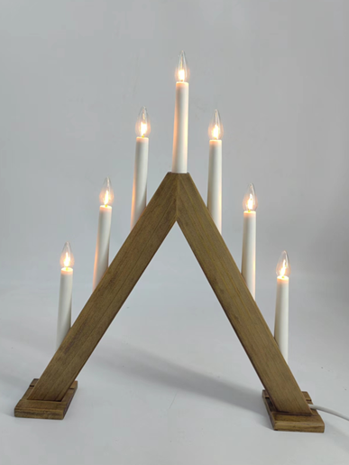 7 LED 木製キャンドルブリッジライト 2