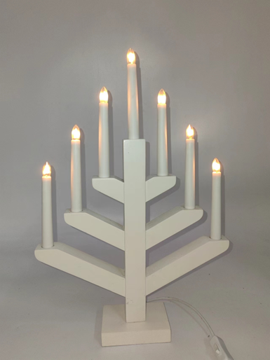 7 LED 木製キャンドルブリッジライト 1