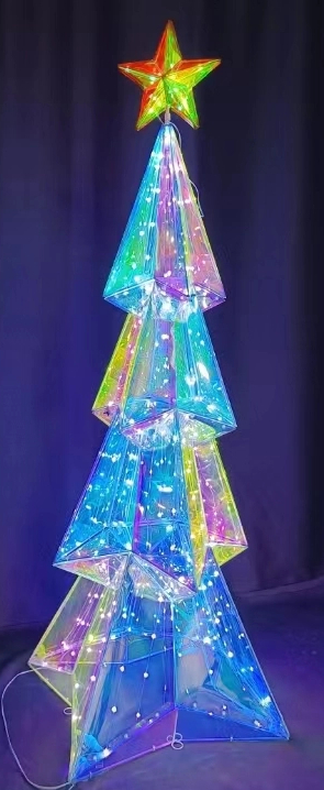 PVC マジックカラー + メタルクリスマスツリーモデリングライト