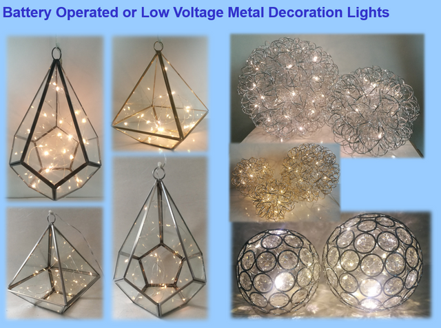 テーブル装飾ライト1(メタルワイヤー装飾ライト)