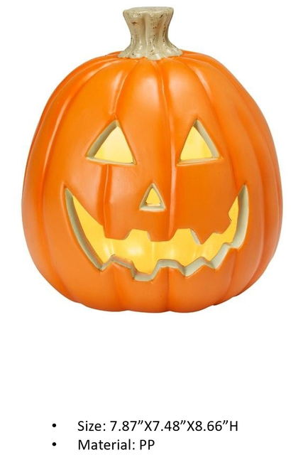PPオレンジ色パンプキンモデルライト 