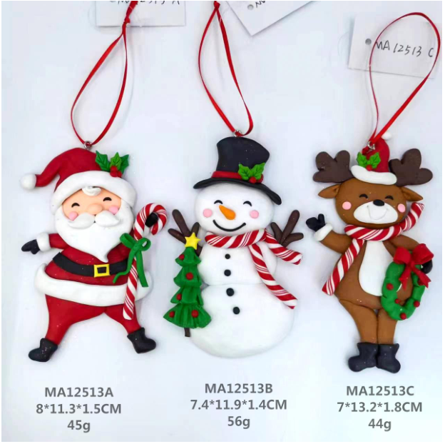 粘土生地ハッピーサンタクロース/雪だるま/トナカイとプレゼント-32