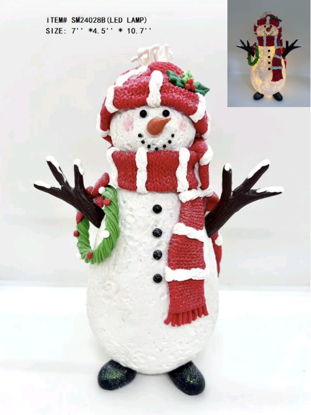 雪だるまがスカーフをかぶっている粘土生地 - 14