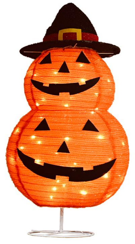 ファブリックラップ パンプキン折りたたみライト 2個