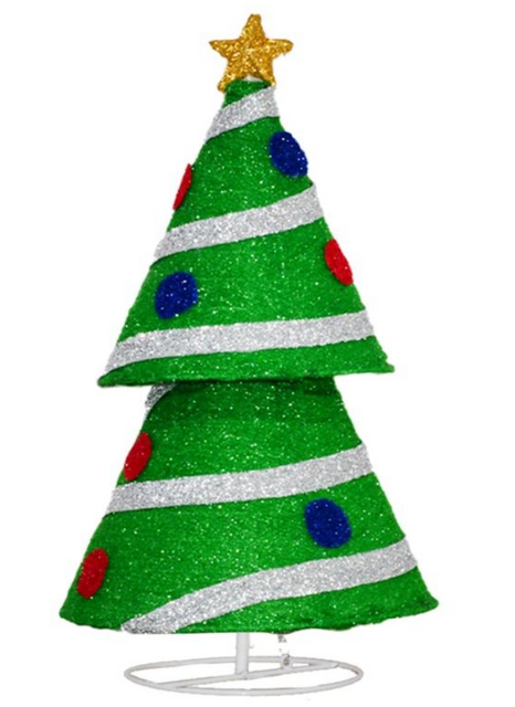 ファブリックラップクリスマスツリー折りたたみ可能