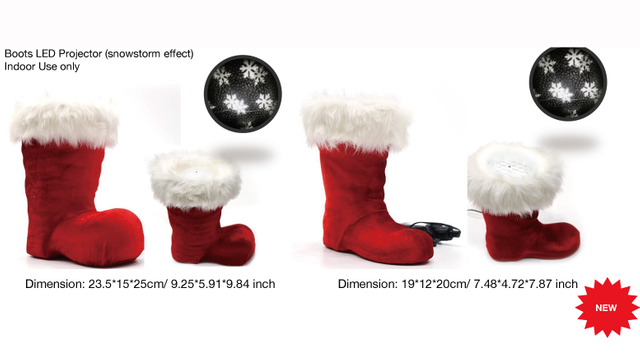 屋内装飾ブーツ LED プロジェクター (吹雪効果) - 38