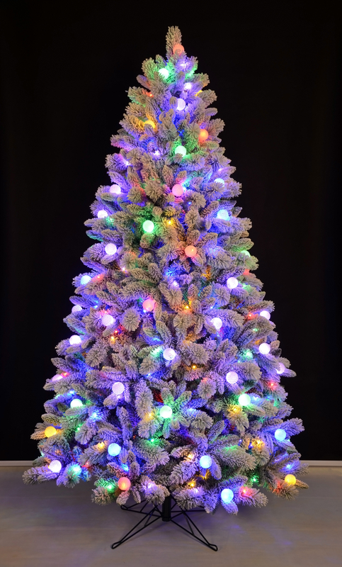 X'mas グリーンカラー+植毛 通常のクリスマスツリー ライト - 12